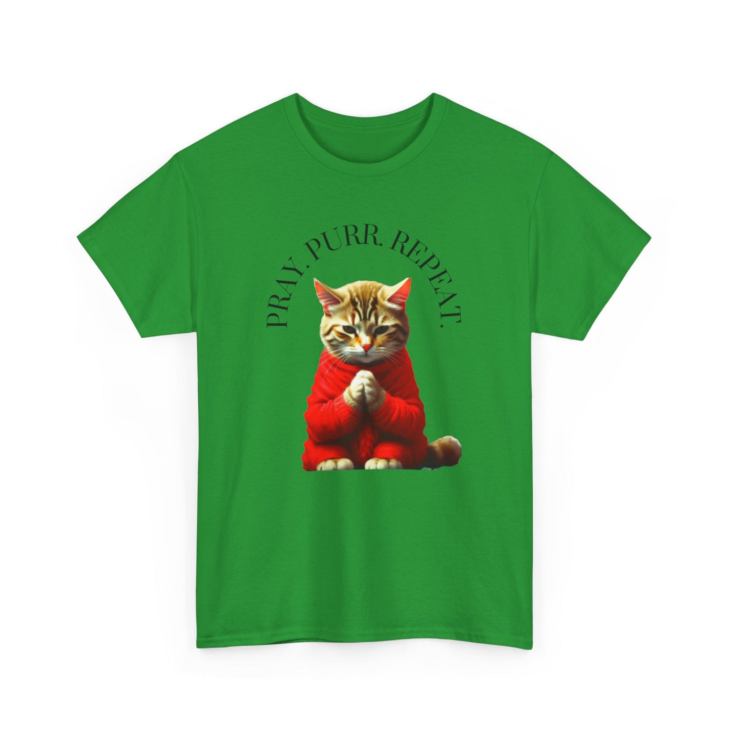 Christian Cat Lovers TShirts Cat Parents Shirt Pray Purr Repeat Christian Unisex Apparel