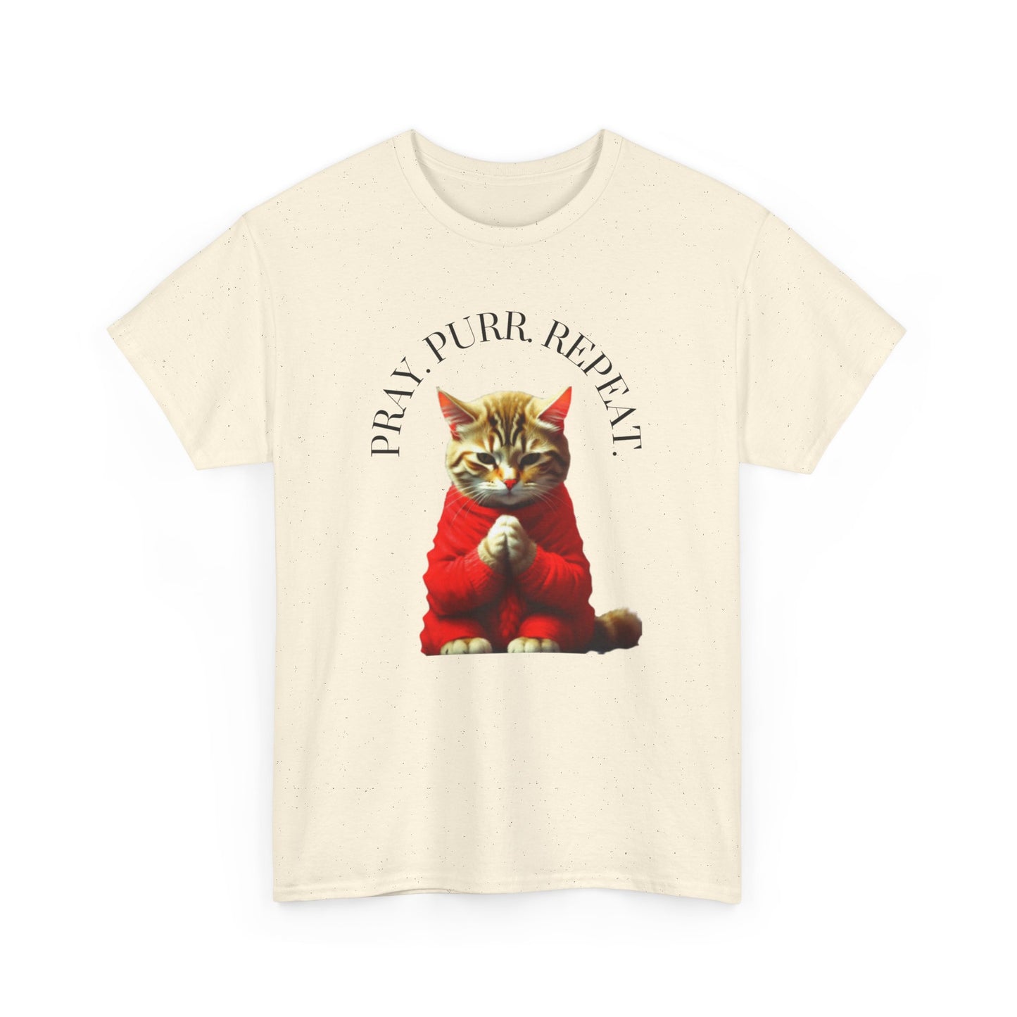 Christian Cat Lovers TShirts Cat Parents Shirt Pray Purr Repeat Christian Unisex Apparel