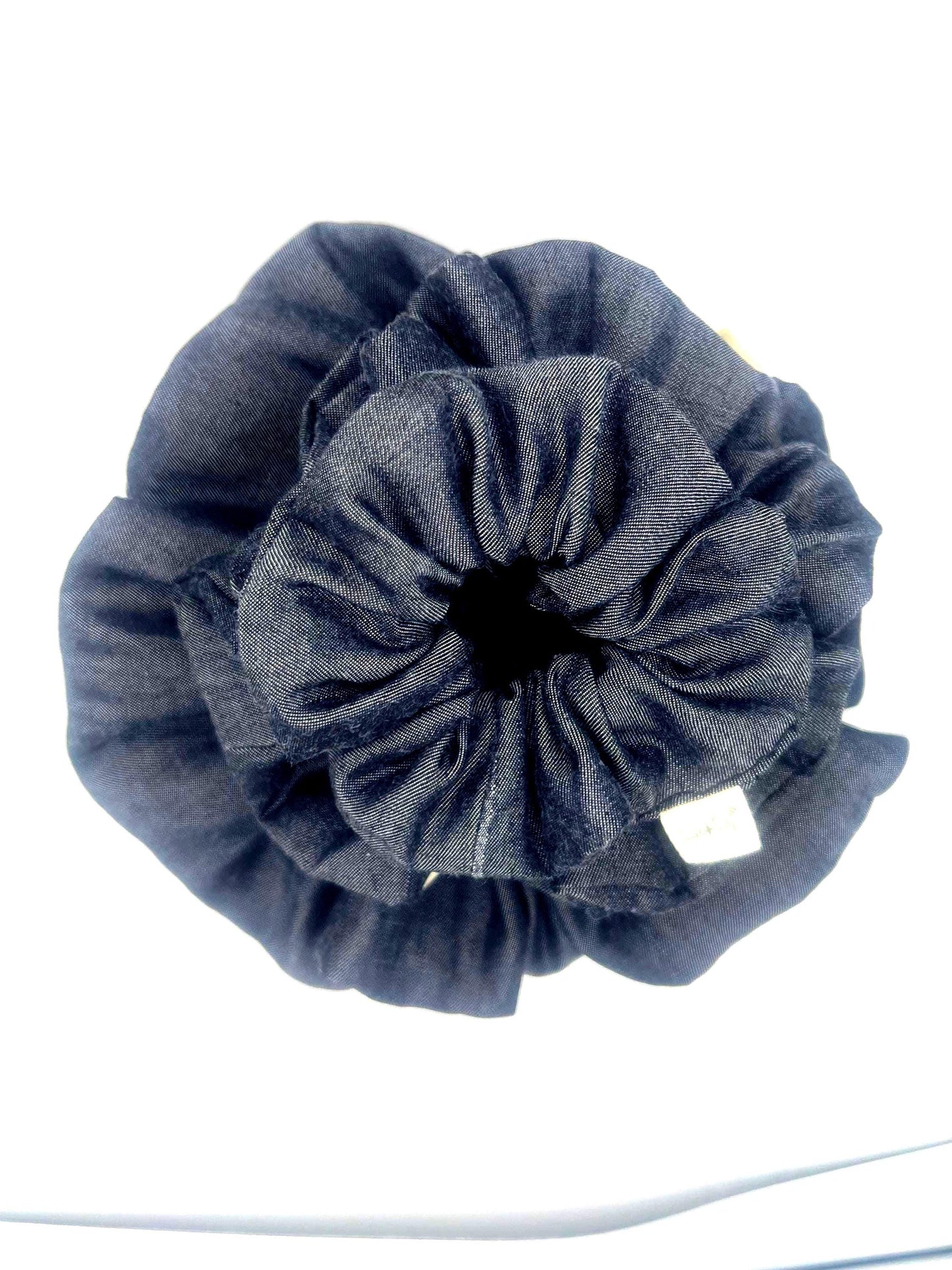 Denim Scrunchie in Mini Regular and XL Sizes | Handmade Blue Hair Tie | Soft Durable Everyday Accessory | Gift for Her