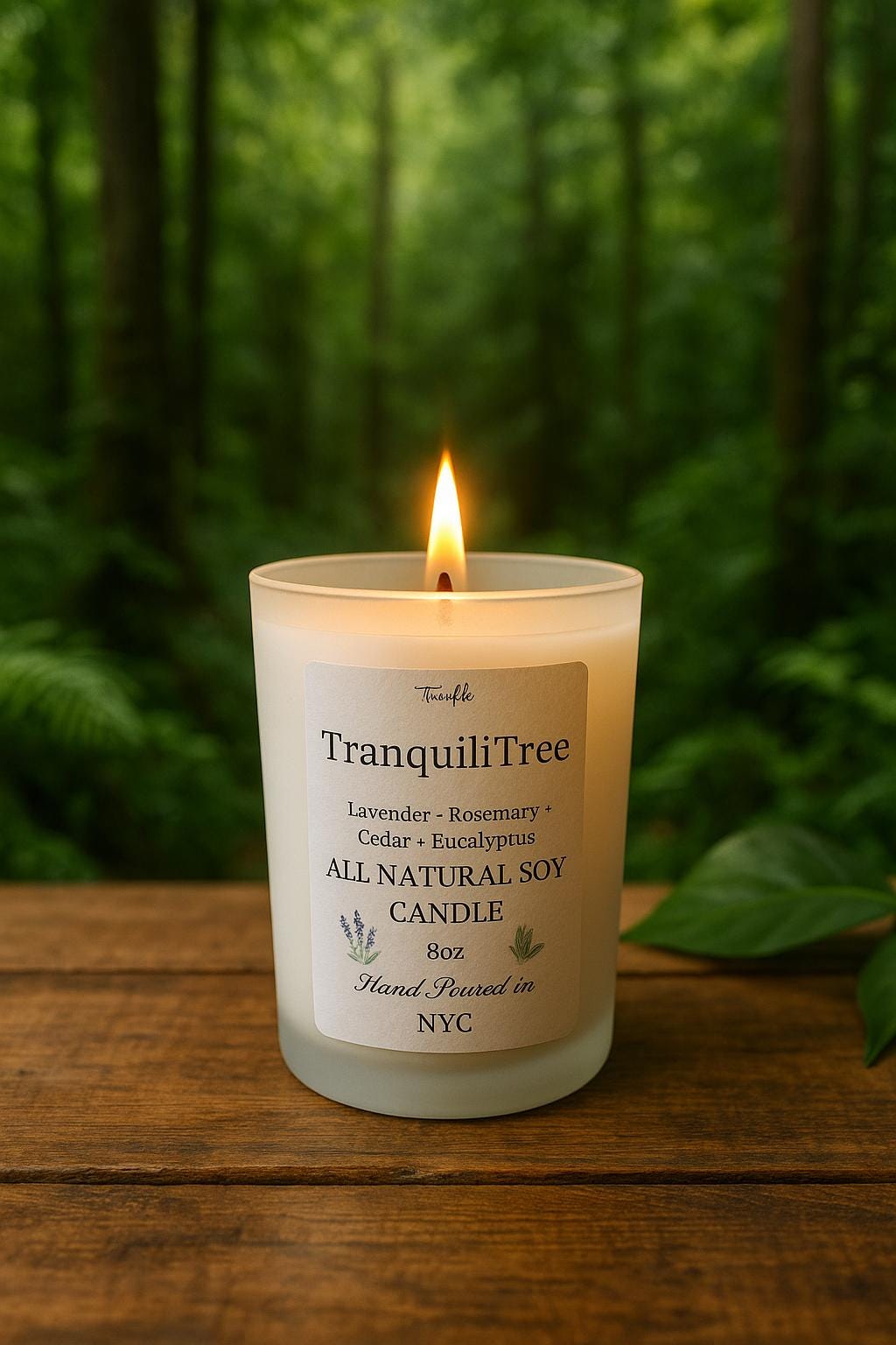 100% Soy All Natural Candle 8oz – Soy Wax Aromatherapy – Calming Scented - Mood Lifting – Self Care Gift – Handmade by Twinkle Twirly NYC