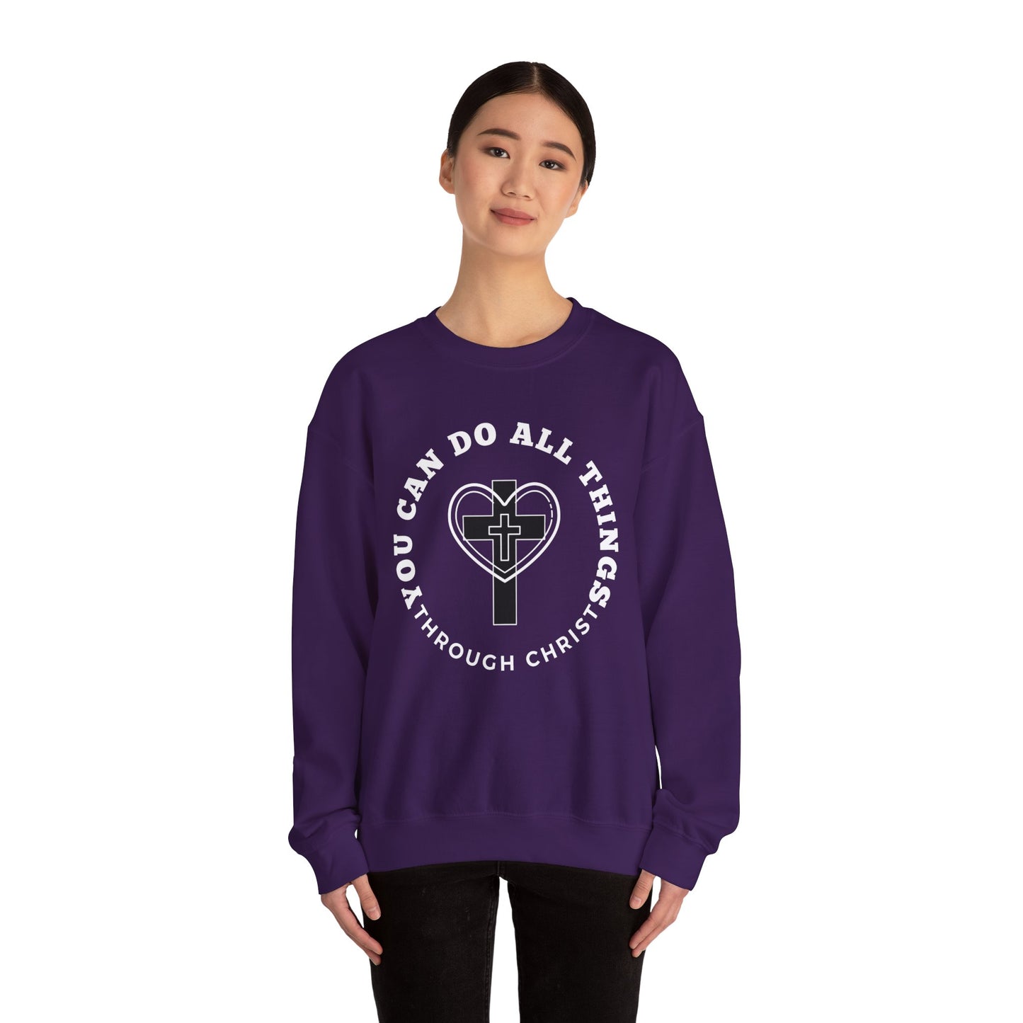 All Things Through Christ Unisex Heavy Blend™ Crewneck Sweatshirt