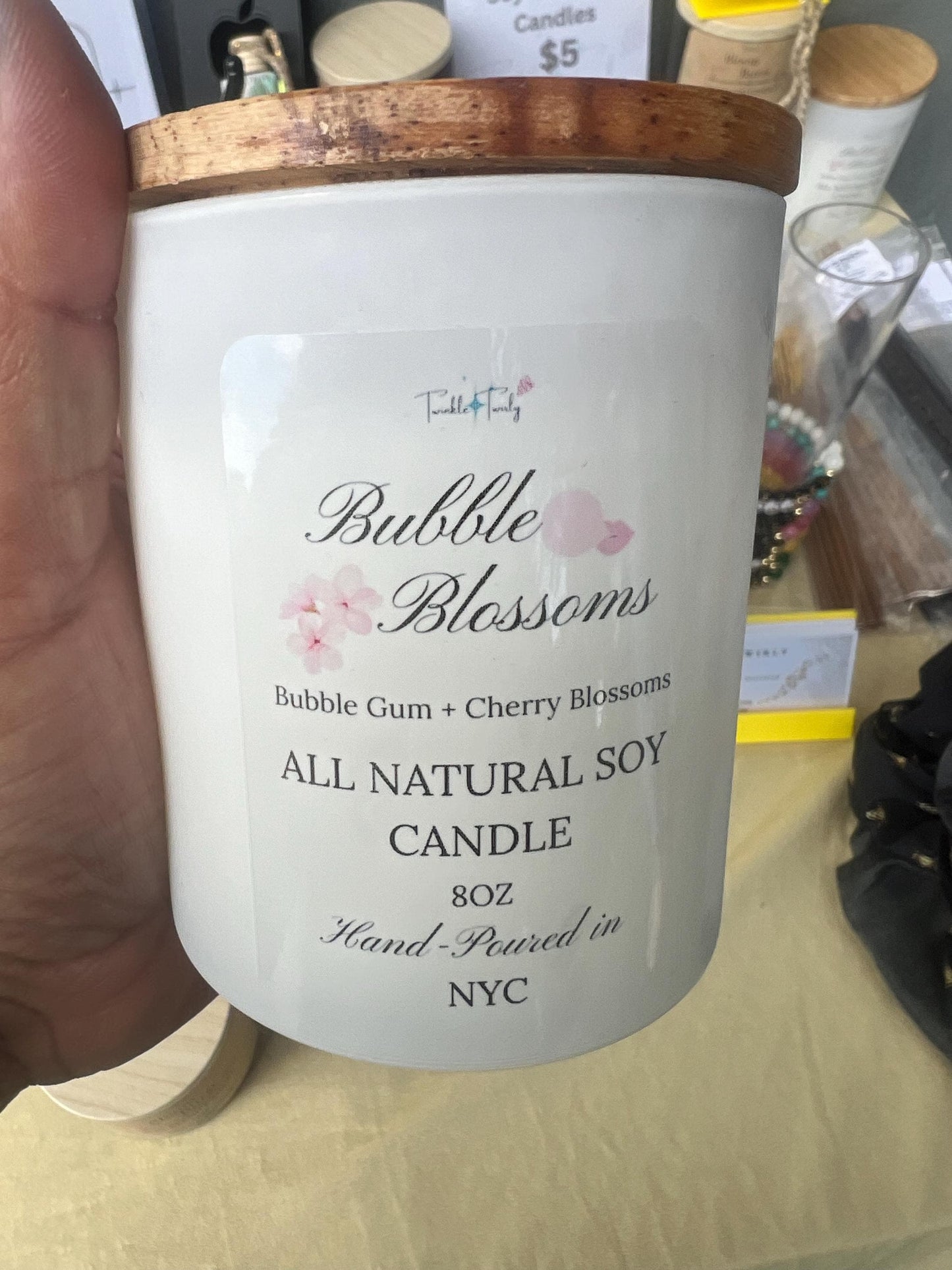 100% Soy All Natural Candle 8oz – Soy Wax Aromatherapy – Calming Scented - Mood Lifting – Self Care Gift – Handmade by Twinkle Twirly NYC