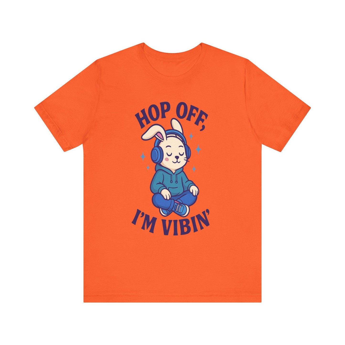 Chill Graphic Tee, Fun Bunny Shirt, Music Lover's Apparel, Holiday Gift, Cute Cartoon Tee, Casual Stylish Top