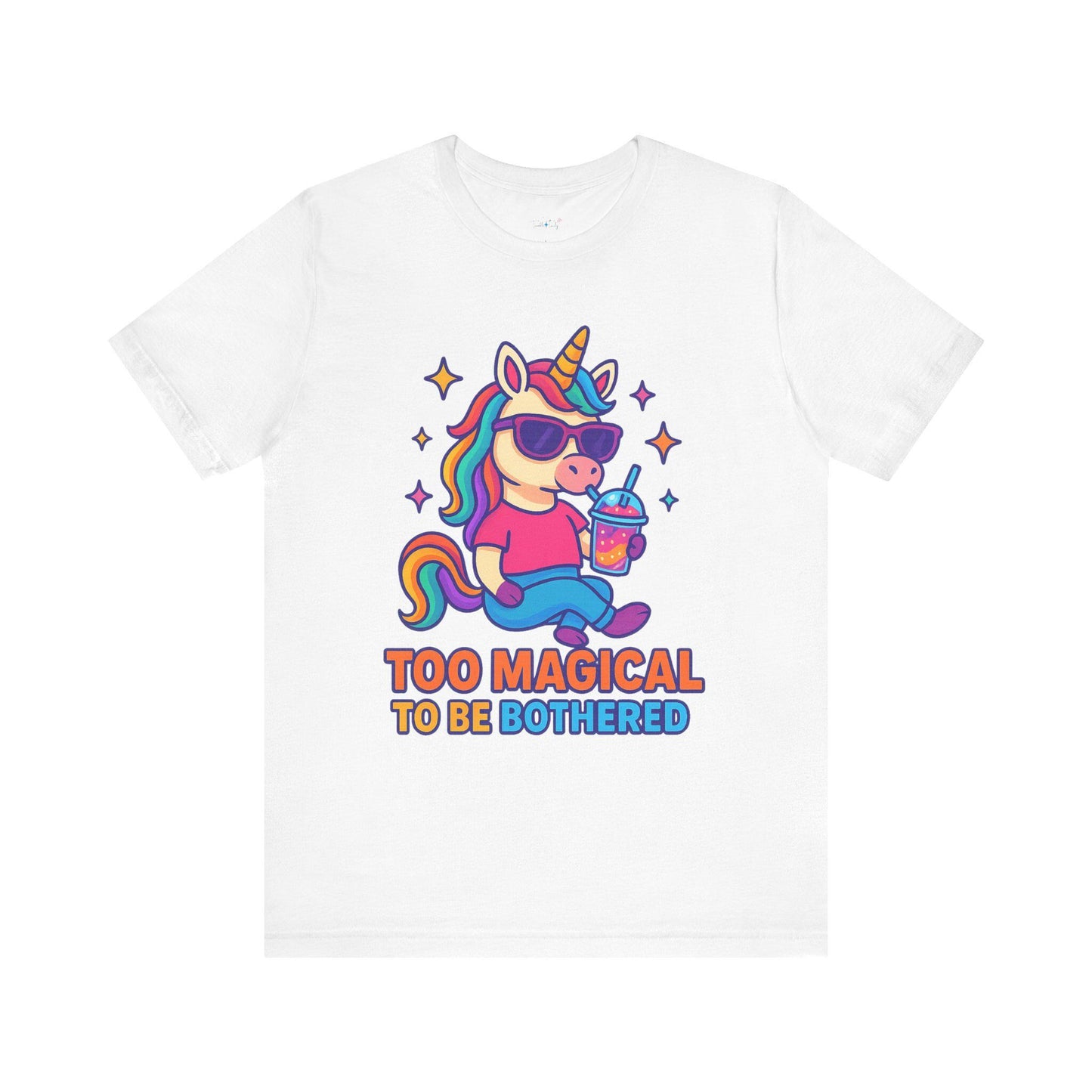 Magically Unbothered Tee, Cute Unicorn Shirt, Fun Graphic Tee, Gifts for Unicorn Lovers, Casual Wear, Everyday Style