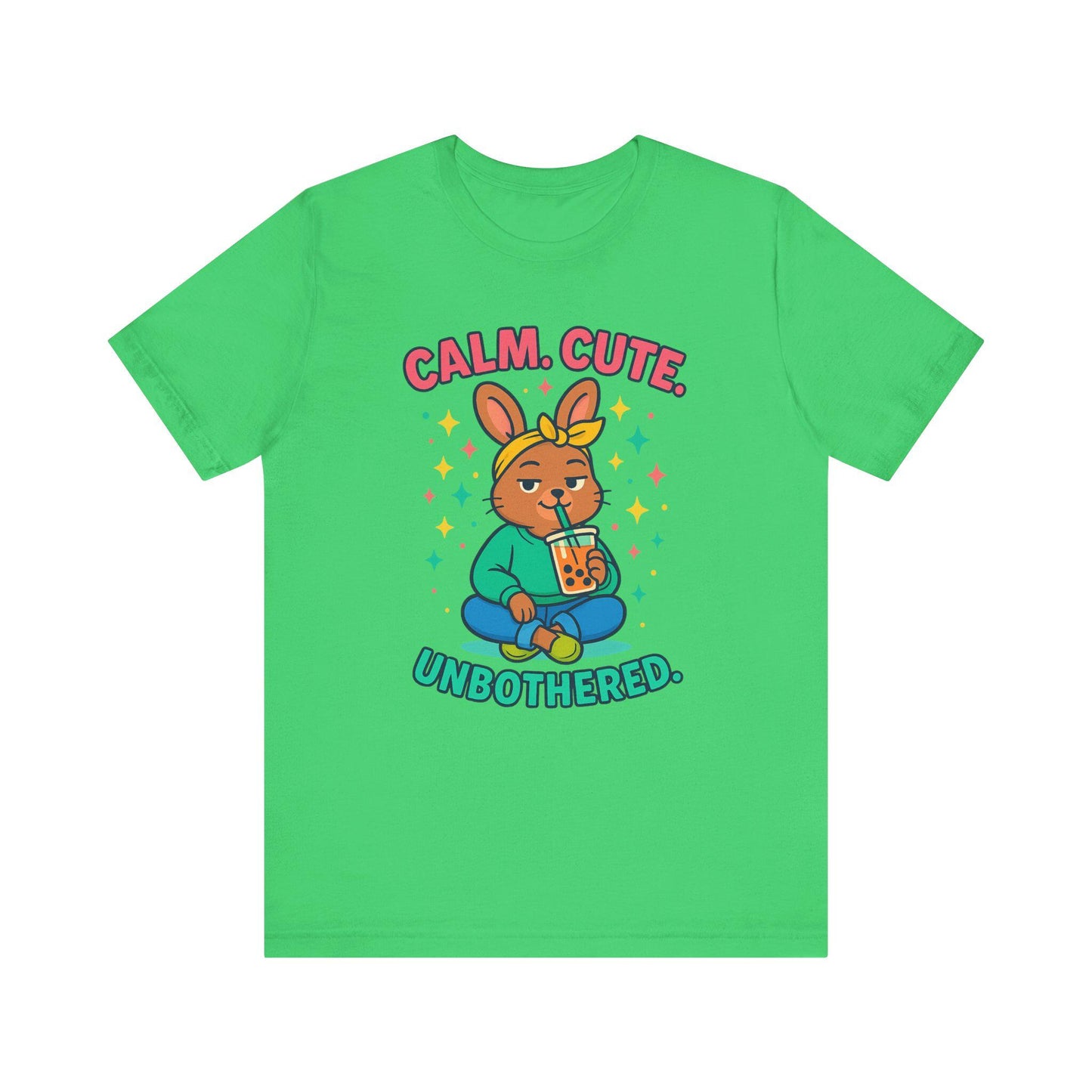 Calm Cute Unbothered Tee - Quirky Relaxed Style for Animal Lovers, Perfect Gift for Birthdays, Self-Care Days, or Just Because, Casual Wear,