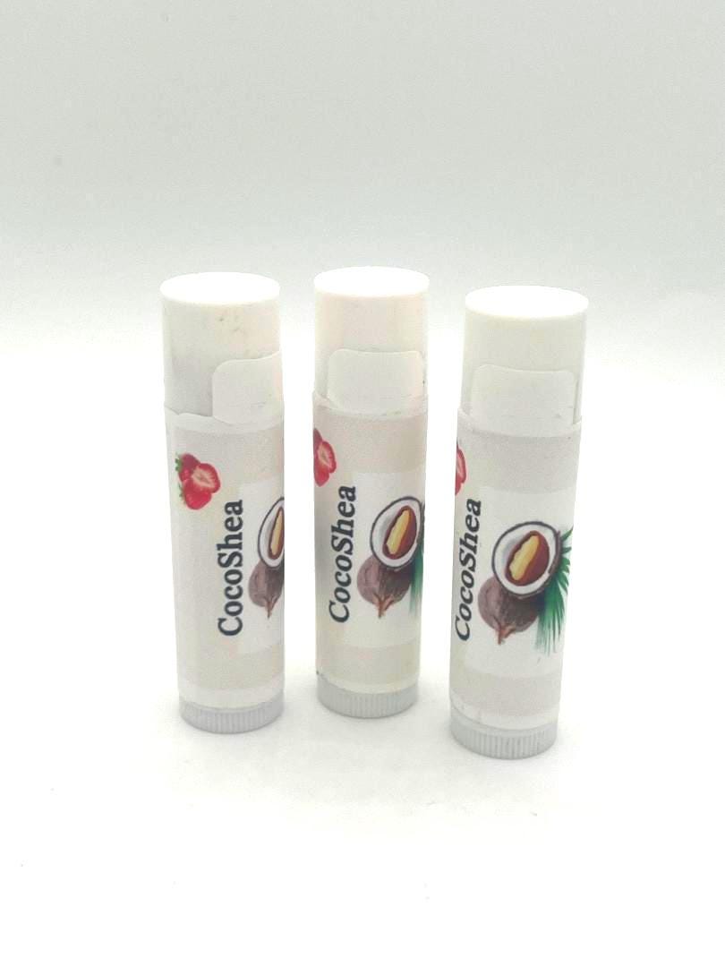 Organic Coconut Shea Lip Balm | Natural Moisturizing Lip Balm with Vitamin E | Handmade Chapstick | Dry Lips Remedy