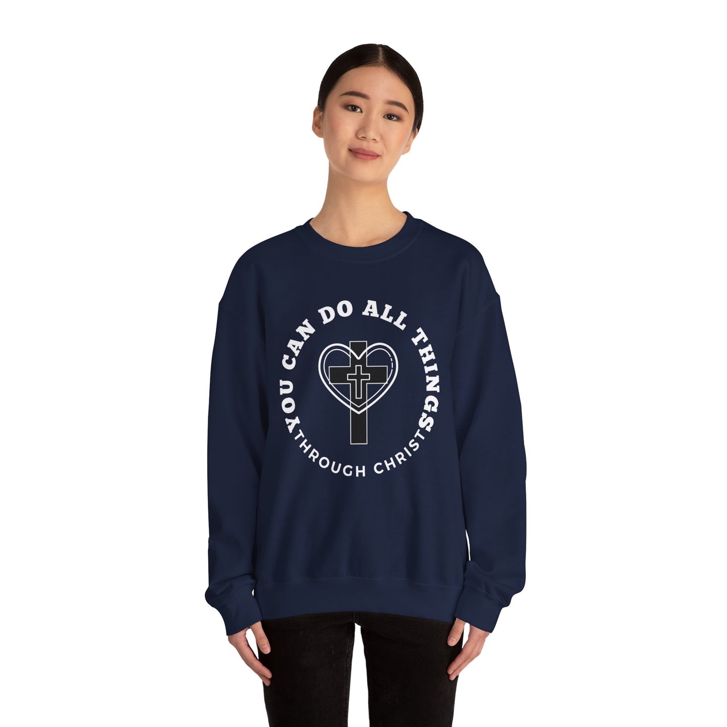 All Things Through Christ Unisex Heavy Blend™ Crewneck Sweatshirt