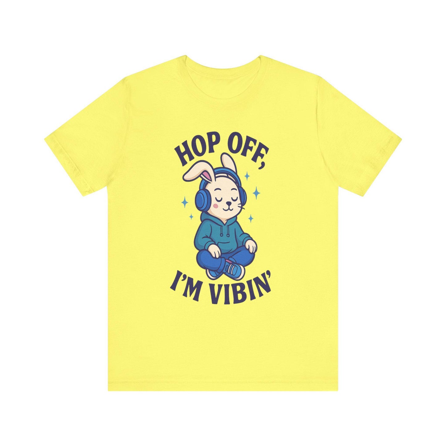 Chill Graphic Tee, Fun Bunny Shirt, Music Lover's Apparel, Holiday Gift, Cute Cartoon Tee, Casual Stylish Top