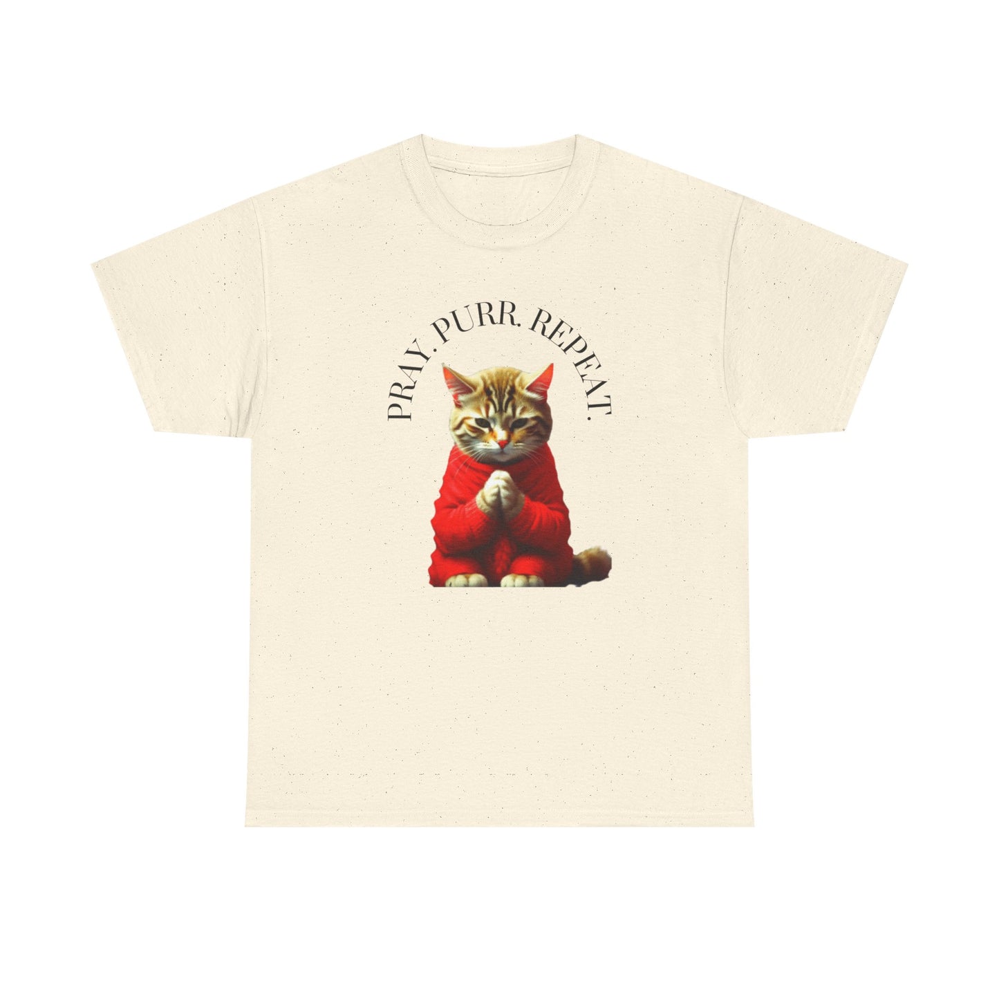Christian Cat Lovers TShirts Cat Parents Shirt Pray Purr Repeat Christian Unisex Apparel