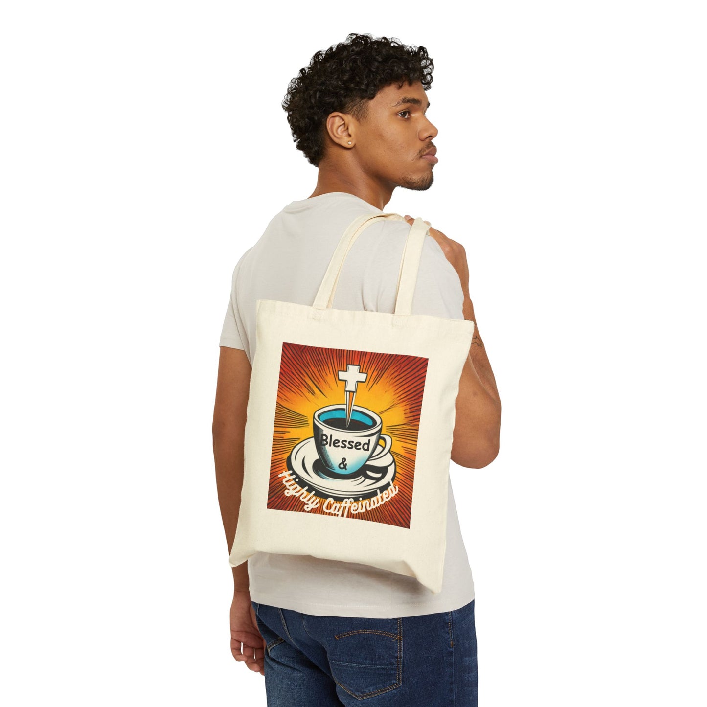 Copy of Divine Inspiration Amazing Grace Reusable Christian Cotton Tote Bag Religious Gift Christian Gift Bag