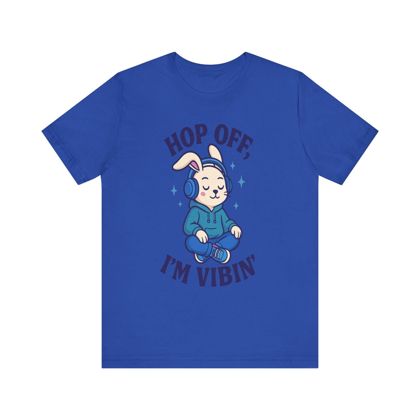 Chill Graphic Tee, Fun Bunny Shirt, Music Lover's Apparel, Holiday Gift, Cute Cartoon Tee, Casual Stylish Top