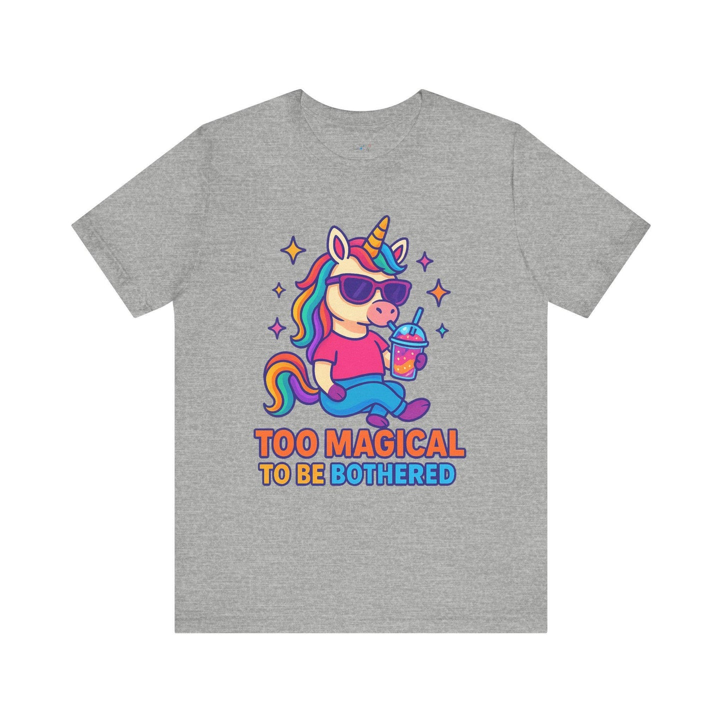 Magically Unbothered Tee, Cute Unicorn Shirt, Fun Graphic Tee, Gifts for Unicorn Lovers, Casual Wear, Everyday Style