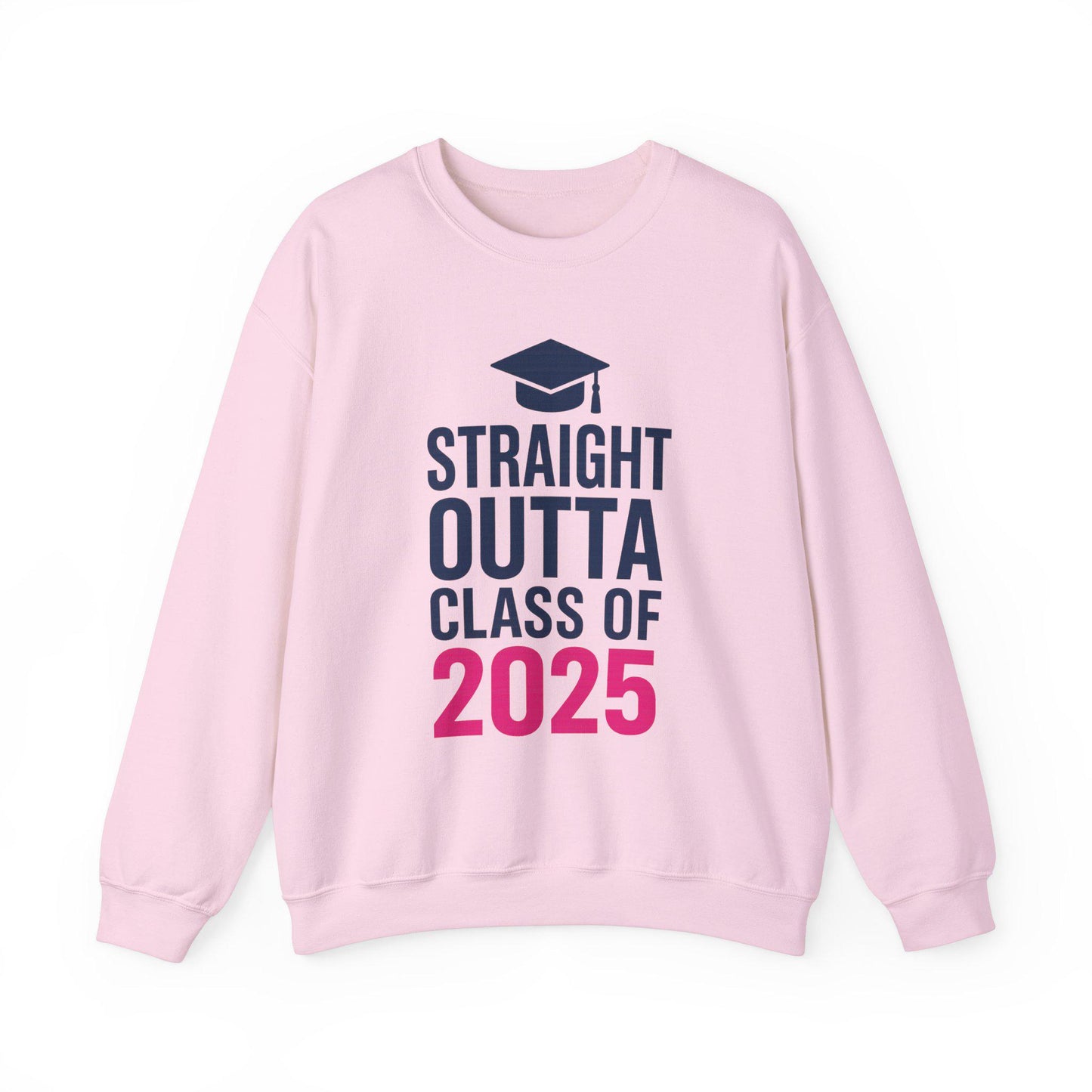 Graduation Crewneck Sweatshirt - Straight Outta Class of 2025, Gift for Graduates, Cozy Sweatshirt, Unisex Apparel, Graduation Celebration