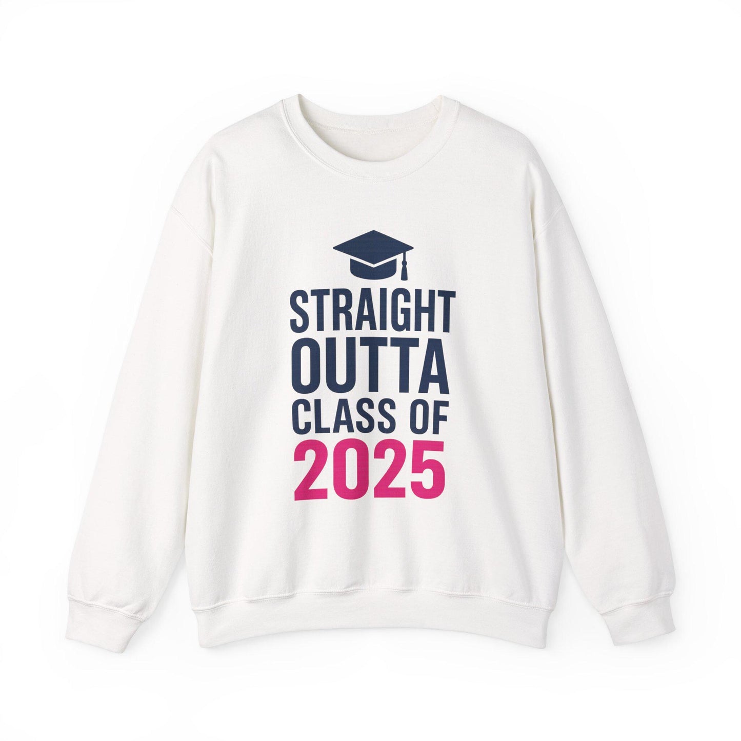 Graduation Crewneck Sweatshirt - Straight Outta Class of 2025, Gift for Graduates, Cozy Sweatshirt, Unisex Apparel, Graduation Celebration