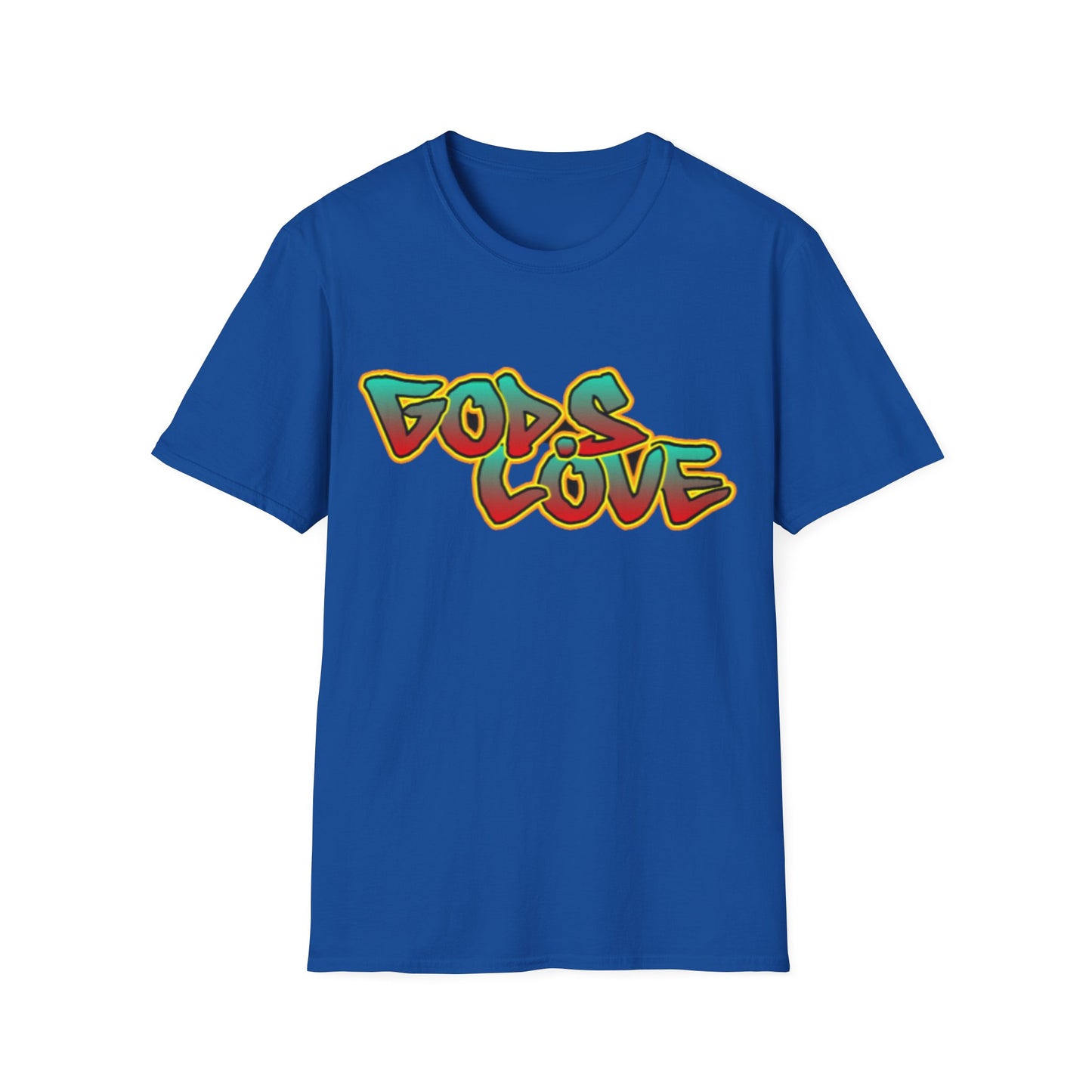 Christian TShirts God's Love Graffiti Shirt Christian Unisex Apparel Short Sleeve Tee