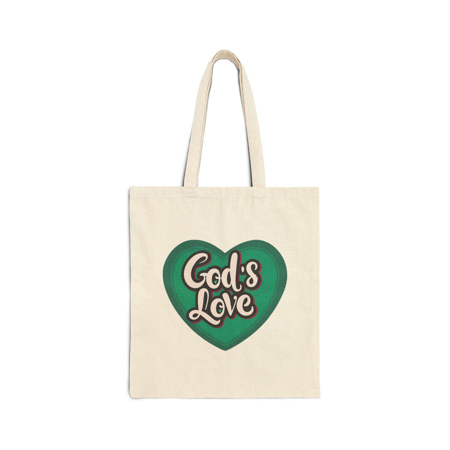 God's Love Reusable Christian Cotton Tote Bag Religious Gift Christian Gift Bag
