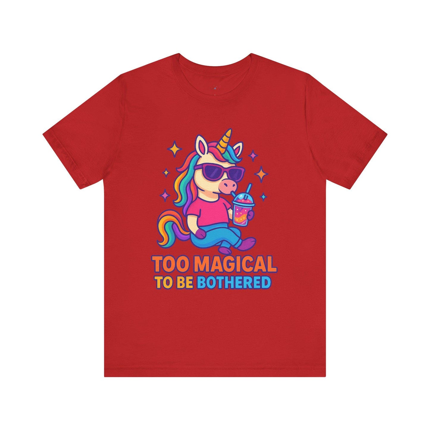 Magically Unbothered Tee, Cute Unicorn Shirt, Fun Graphic Tee, Gifts for Unicorn Lovers, Casual Wear, Everyday Style