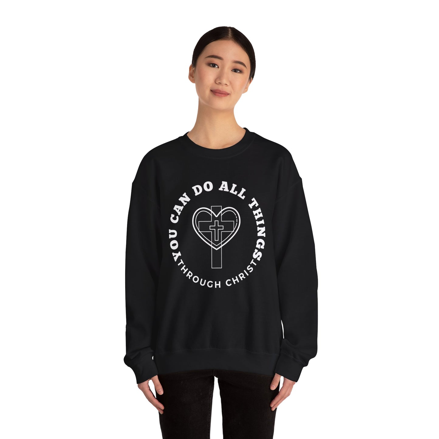 All Things Through Christ Unisex Heavy Blend™ Crewneck Sweatshirt