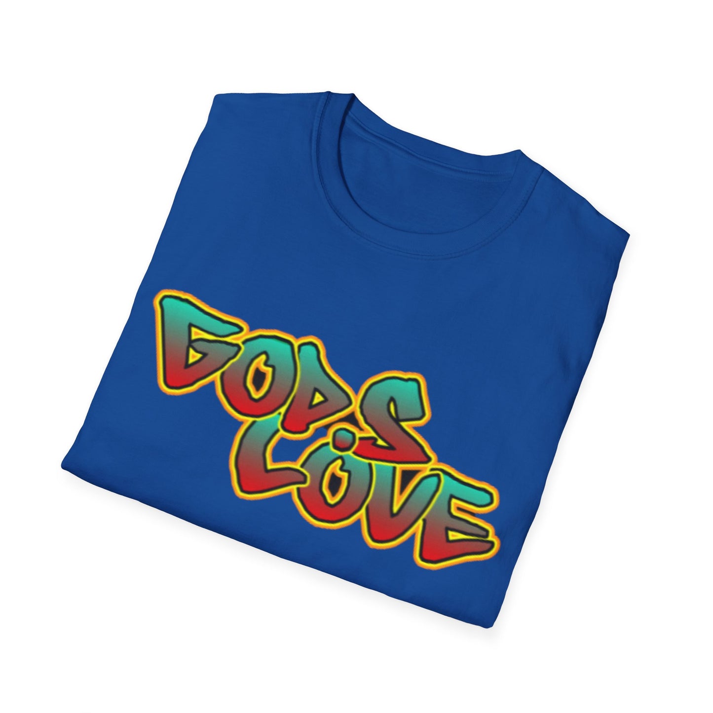 Christian TShirts God's Love Graffiti Shirt Christian Unisex Apparel Short Sleeve Tee