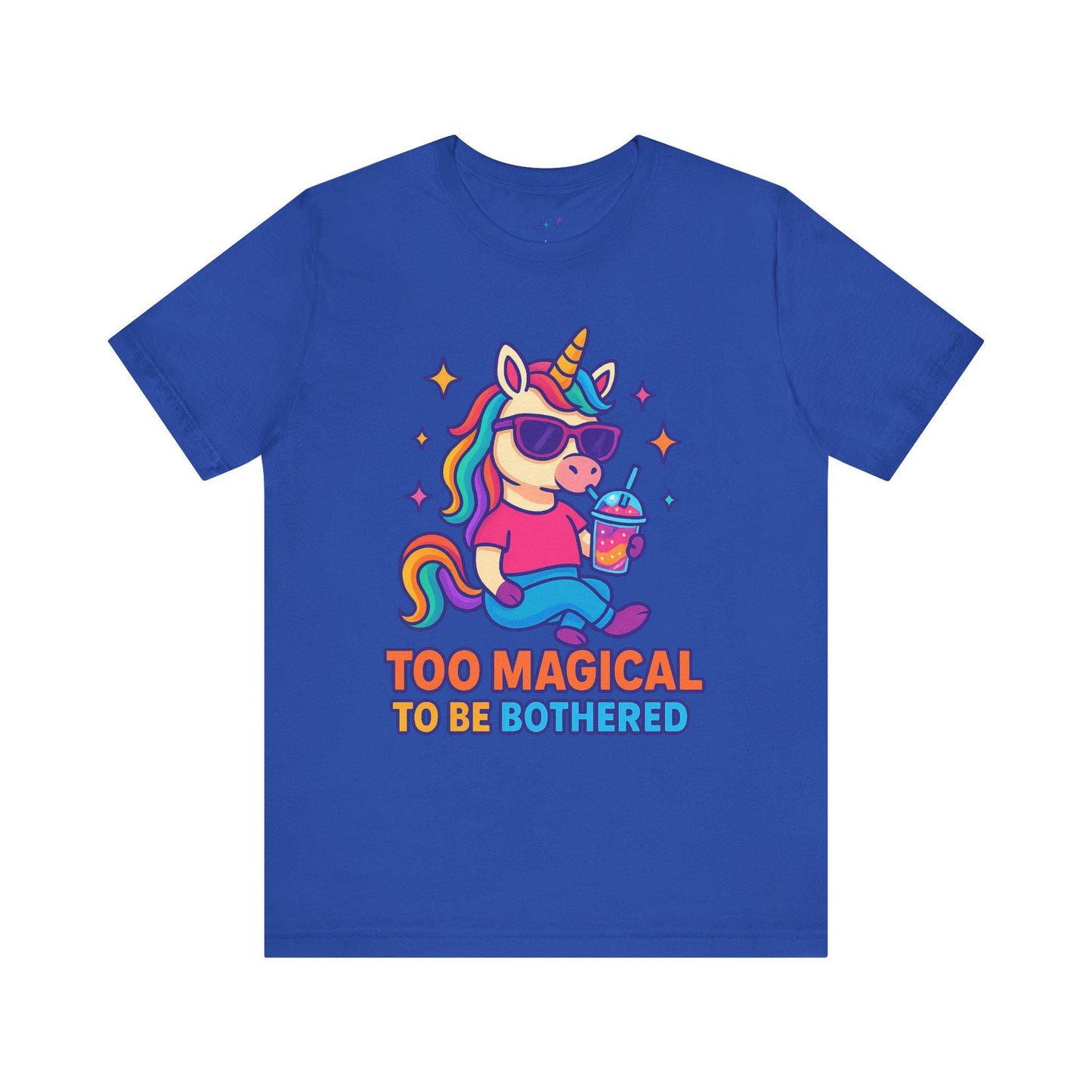 Magically Unbothered Tee, Cute Unicorn Shirt, Fun Graphic Tee, Gifts for Unicorn Lovers, Casual Wear, Everyday Style