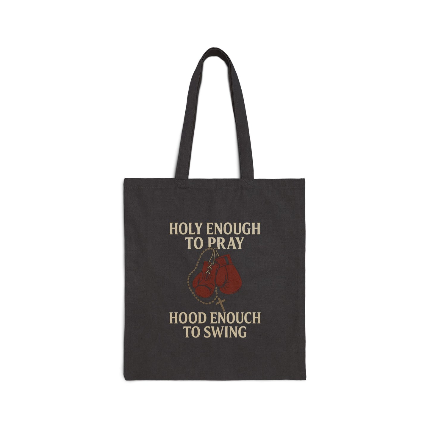 Prayer and Strength Quote Tote Bag, Reusable Shopper Bag, Gift for Gym Lovers, Inspirational Eco-Friendly Bag, Motivational Grocery Tote