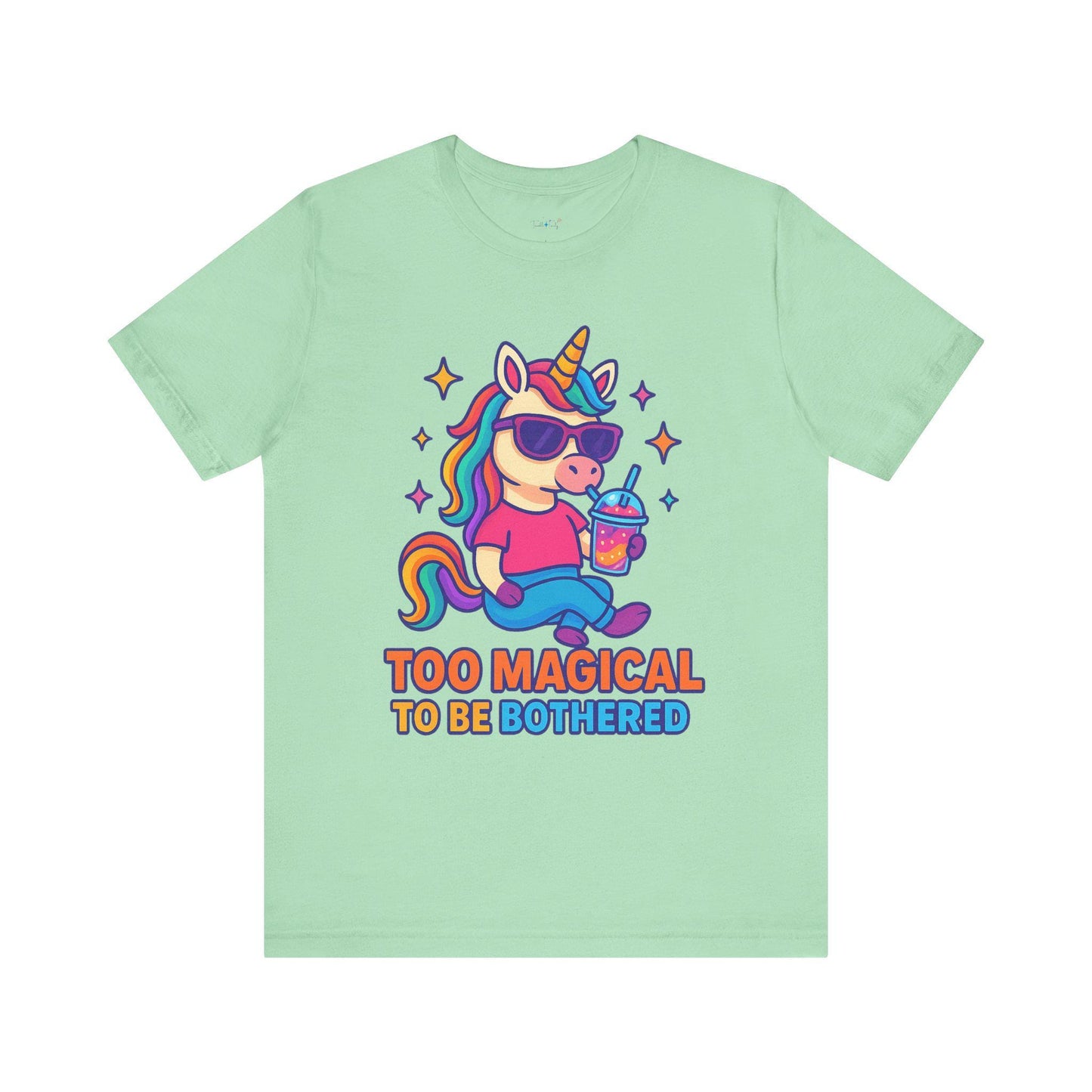 Magically Unbothered Tee, Cute Unicorn Shirt, Fun Graphic Tee, Gifts for Unicorn Lovers, Casual Wear, Everyday Style