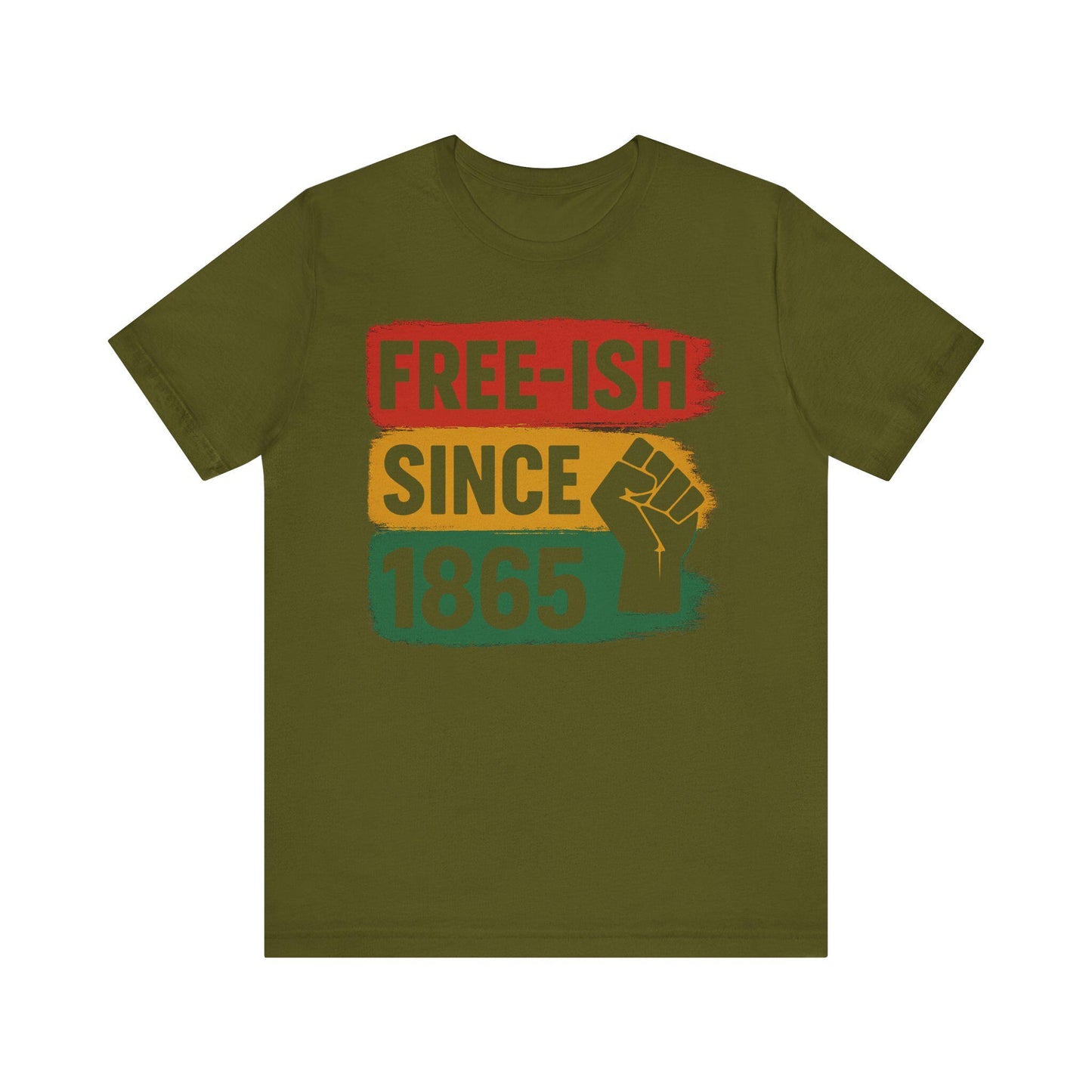 Free-ish Since 1865 Juneteenth Shirt Black History Shirt African American Pride Tee Pan African Colors Unisex Tshirt Freedom Day