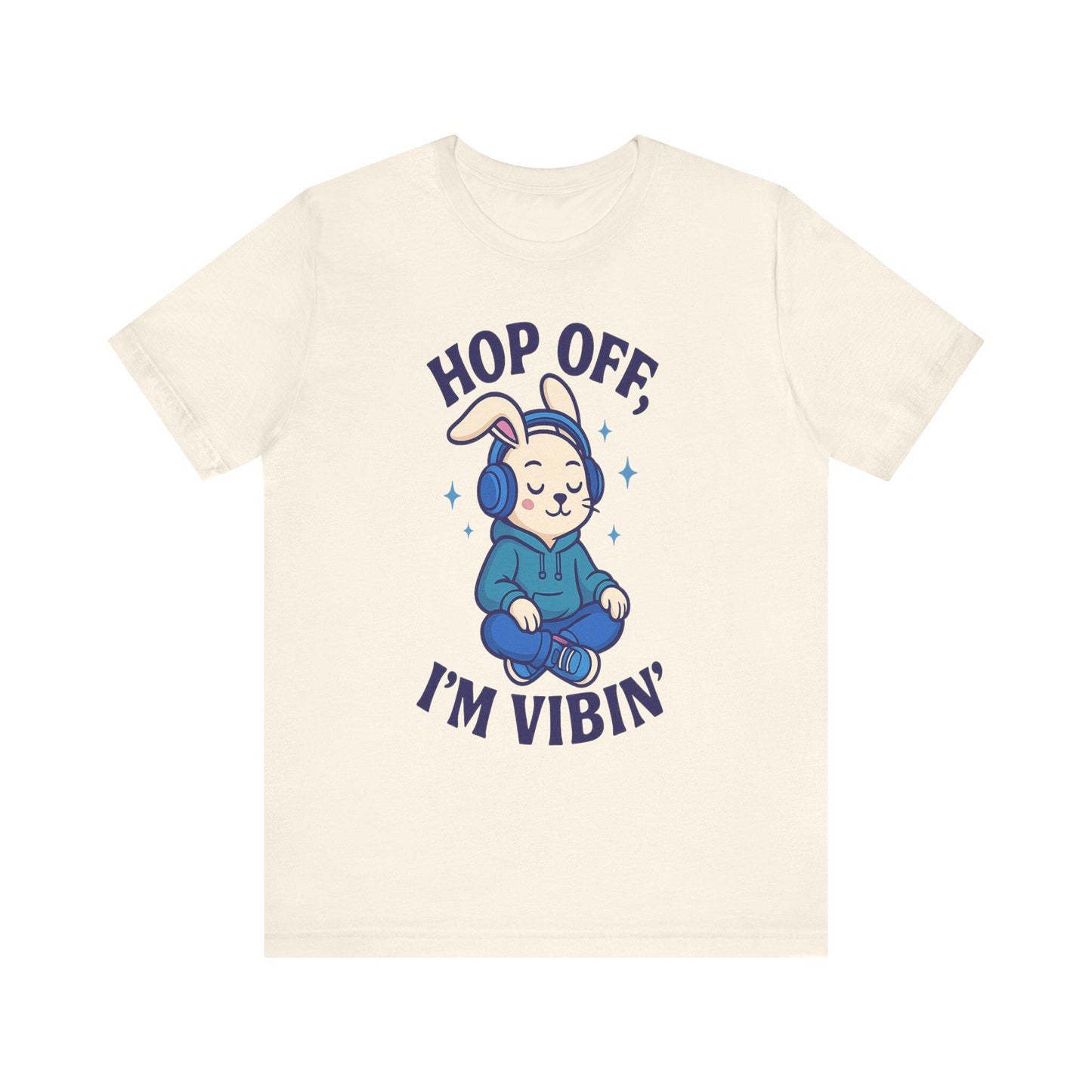 Chill Graphic Tee, Fun Bunny Shirt, Music Lover's Apparel, Holiday Gift, Cute Cartoon Tee, Casual Stylish Top