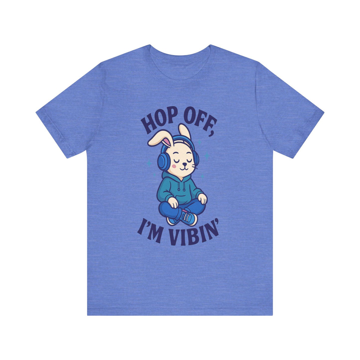 Chill Graphic Tee, Fun Bunny Shirt, Music Lover's Apparel, Holiday Gift, Cute Cartoon Tee, Casual Stylish Top