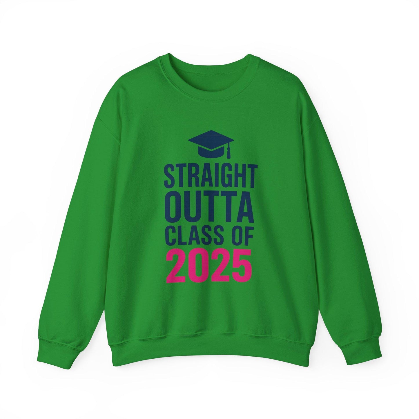 Graduation Crewneck Sweatshirt - Straight Outta Class of 2025, Gift for Graduates, Cozy Sweatshirt, Unisex Apparel, Graduation Celebration