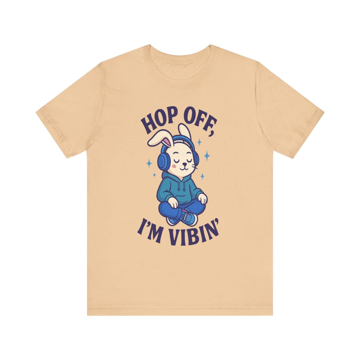 Chill Graphic Tee, Fun Bunny Shirt, Music Lover's Apparel, Holiday Gift, Cute Cartoon Tee, Casual Stylish Top